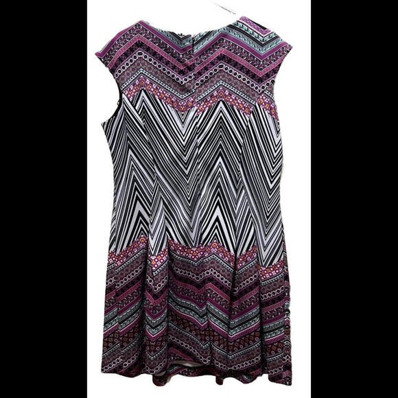 Peach Velvet Women Career Sleeveless Dress  Stretch Sz 14 - Picture 2 of 3